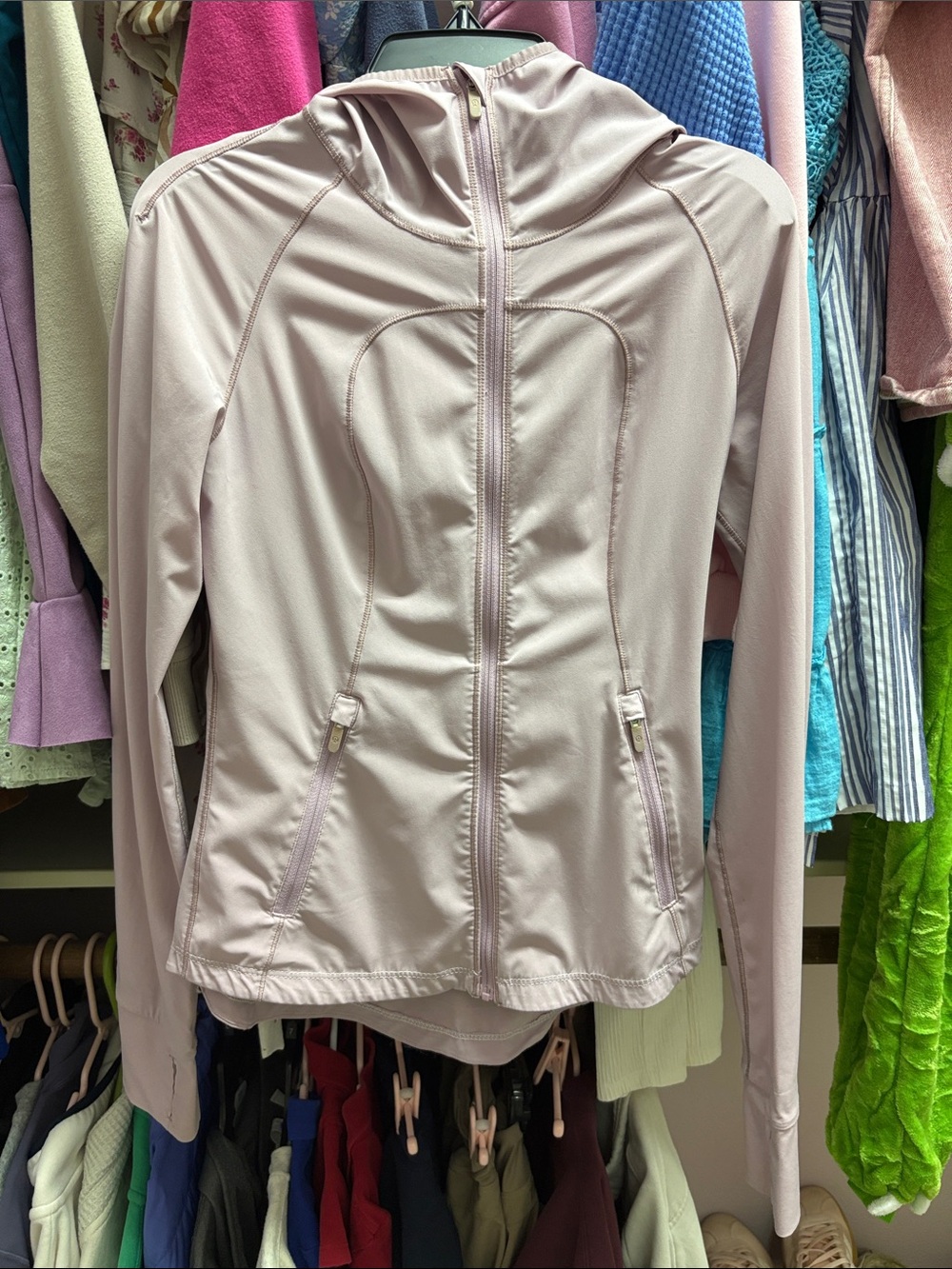 Lululemon Define Jacket with Hood โ Mauve (Size 0)